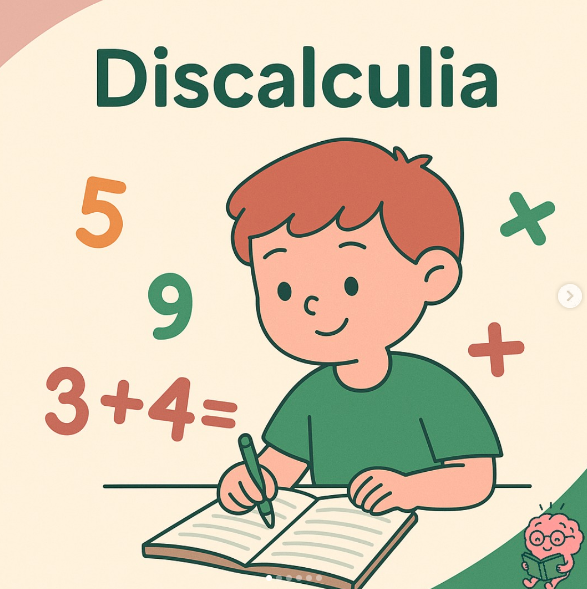 Publicación de Instagram sobre discalculia