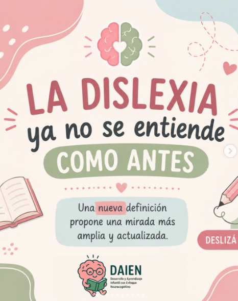 Publicación de Instagram sobre dislexia