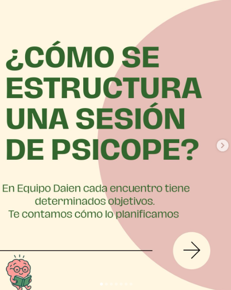 Publicación de Instagram sobre cómo estructurar una sesión